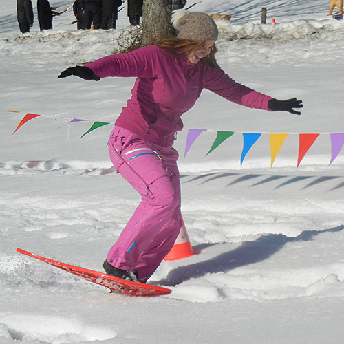 Schneeschuh-Parcours / Schneeschuh-Funparcours