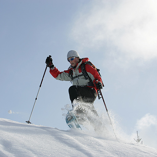 Schneeschuhwandern Odenwald / Schneeschuhtouren Löwensteiner Berge